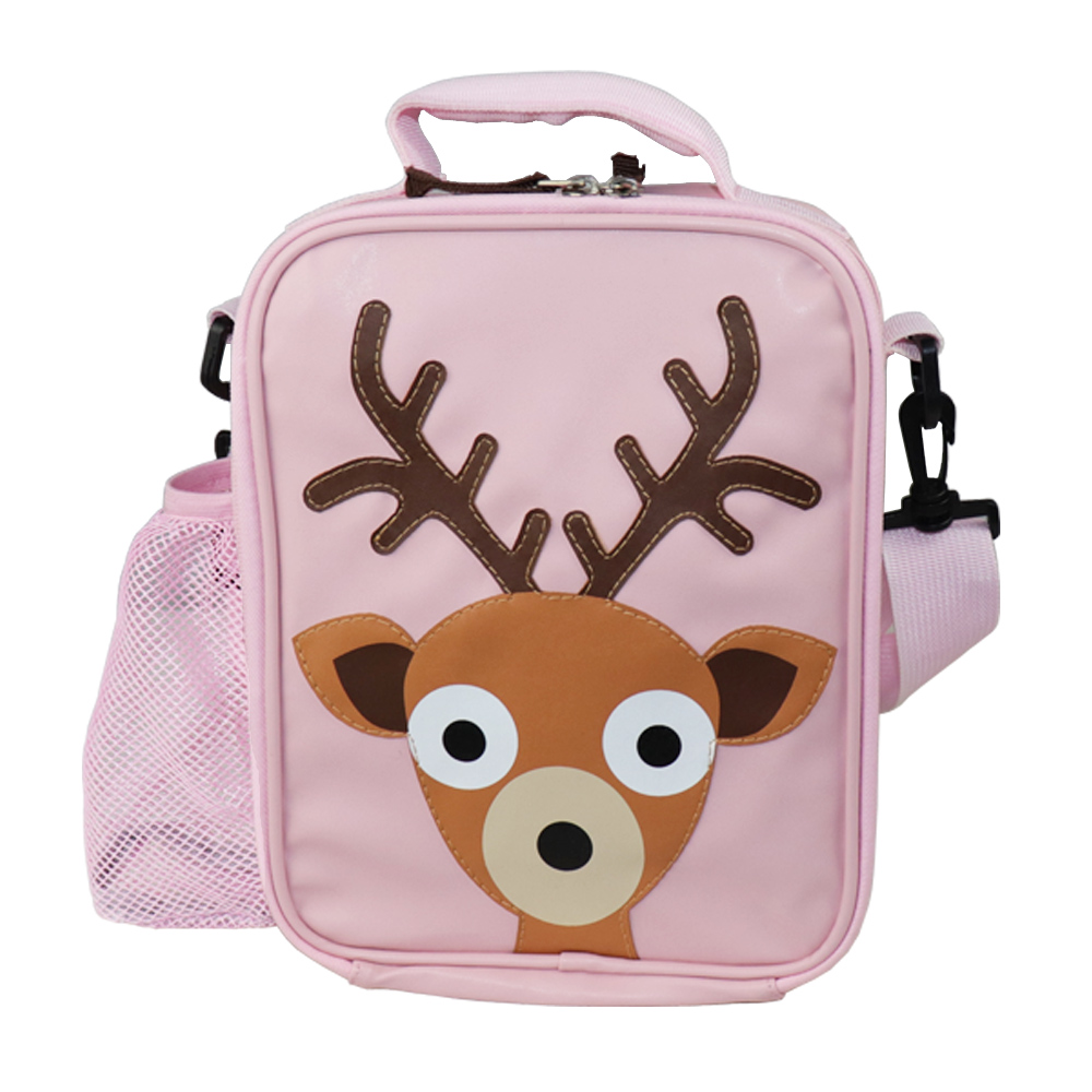 Stylishly Designed and Insulated Cartoon Kid Lunch Bag Pink 
