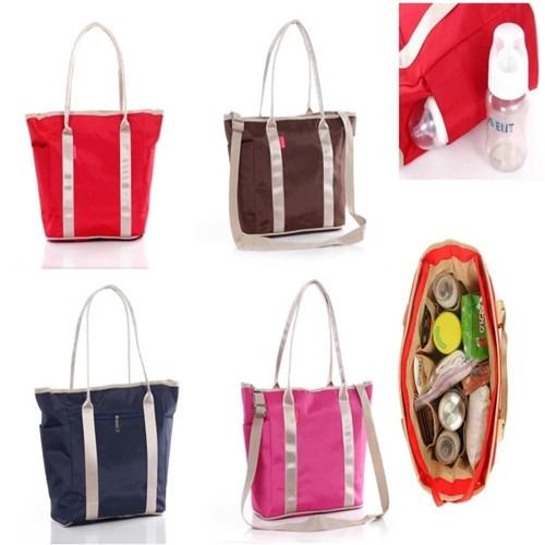 High quality OEM 4 colors mommy baby handbag diaper shoulder bag