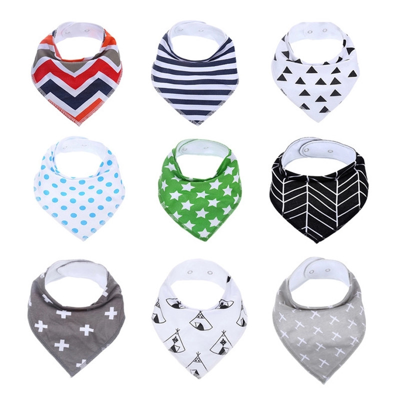 organic baby very soft cotton soft bib bandana drool bibs set / bandana bib red / baby bib material