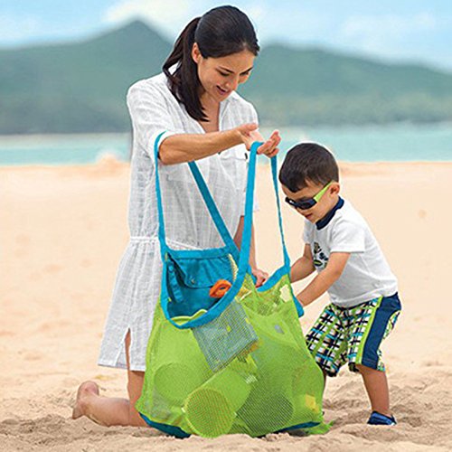 Large Outdoor Children Toys Collection Tote Beach Storage Shell Bag