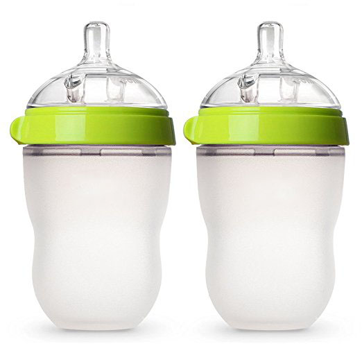 FDA heat-resistance soft silicone bottle baby feeding bottle